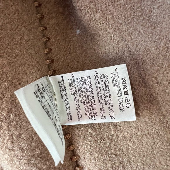 Toteme camel draped fringe wool-blend boucle jacket - Picture 9 of 11